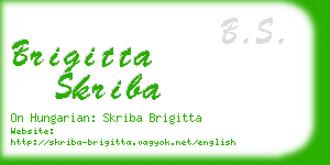 brigitta skriba business card
